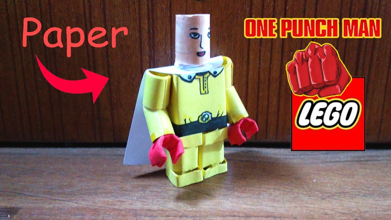 How to make TINY Paper One Punch Man LEGO Figure!