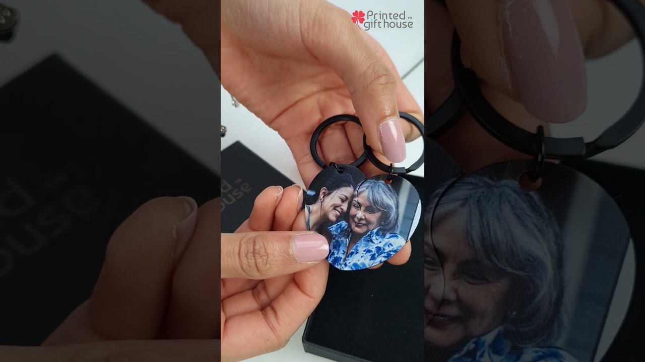 Personalised Slip Heart Puzzle Key Ring