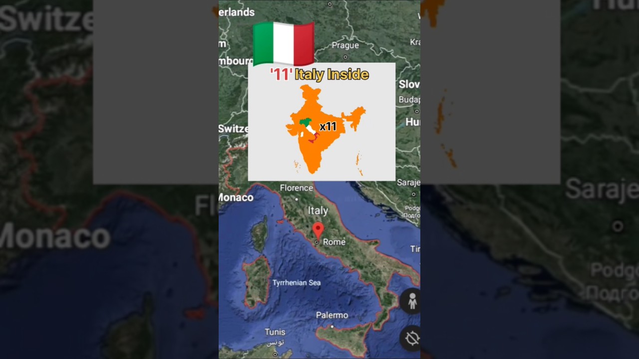 how many countries that can fit inside india 