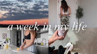 my last week living alone | full workout routine, recording podcasts, bts of content, fave snacks