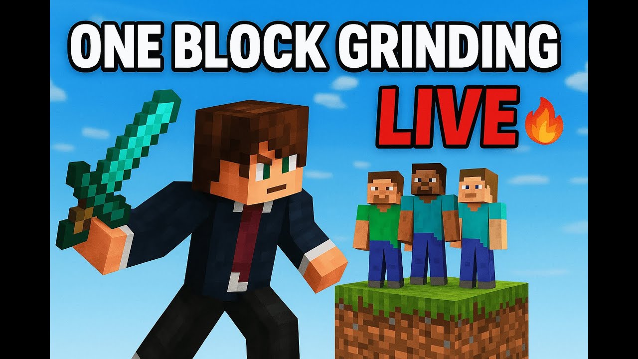 "Building XP Farm in One Block with Friends 🔥 | Minecraft Live" - YouTube