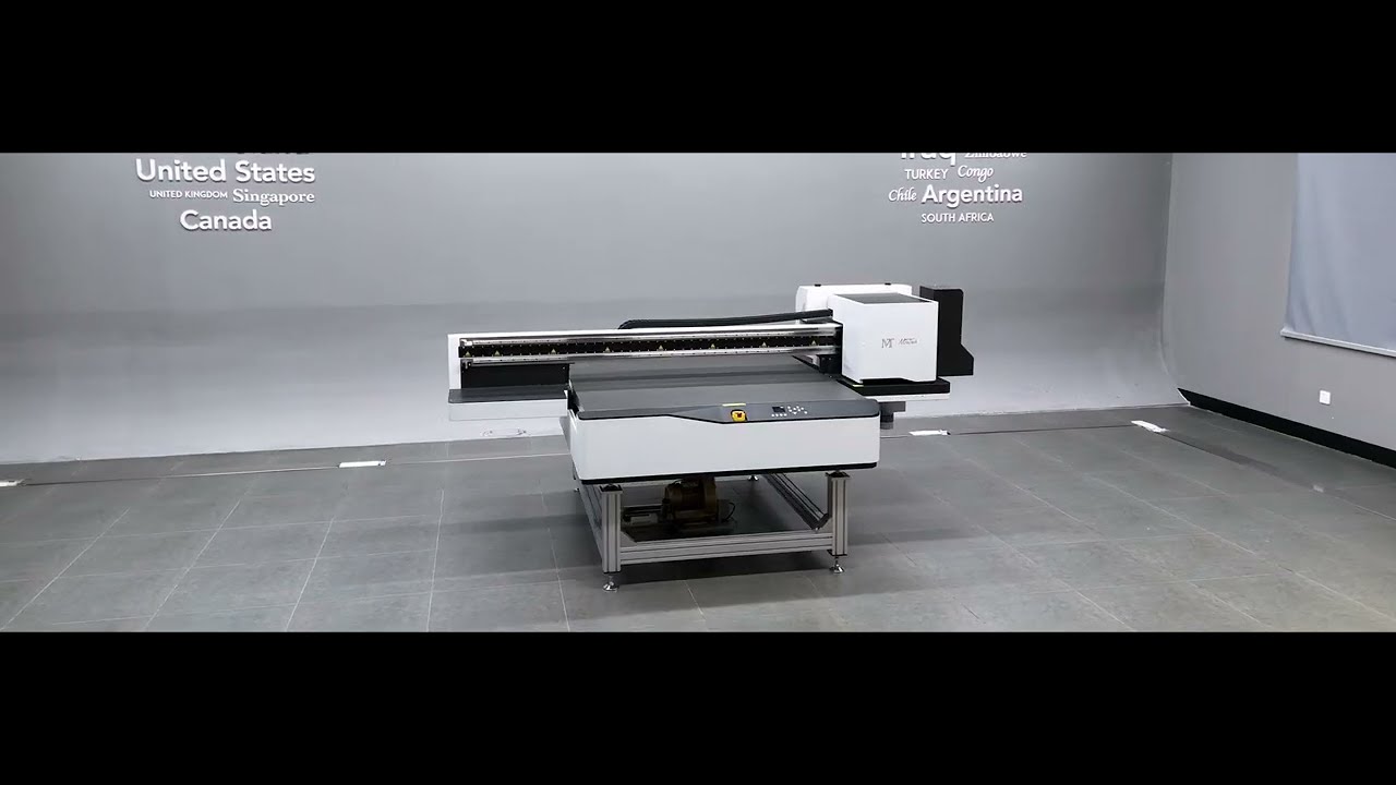 Visual Positioning Mid-size Flatbed UV Printer 1315 - YouTube