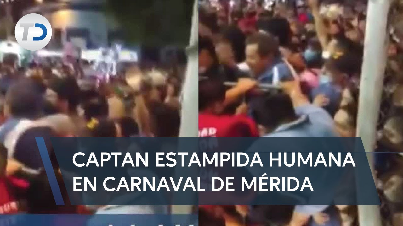 Se registra estampida en Carnaval de Mérida YouTube