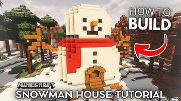 Minecraft - How to Build the Perfect Snowman House!