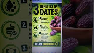 3 Benefits of Dates #dates #benefits