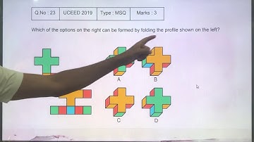 UCEED 2019 Solved Paper - Solution for Question No. 23