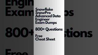 Snowflake SnowPro Advanced Data Engineer course #snowpro #howtopasssnowflake #snowflaketraining Profile
