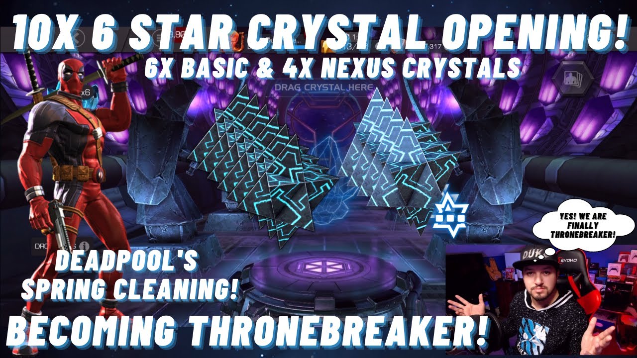 10x 6 star basic & Nexus crystal opening! + becoming Thronebreaker!