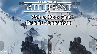 Star Wars Battlefront - PS4 vs Xbox One Graphic Comparison [ HD ]