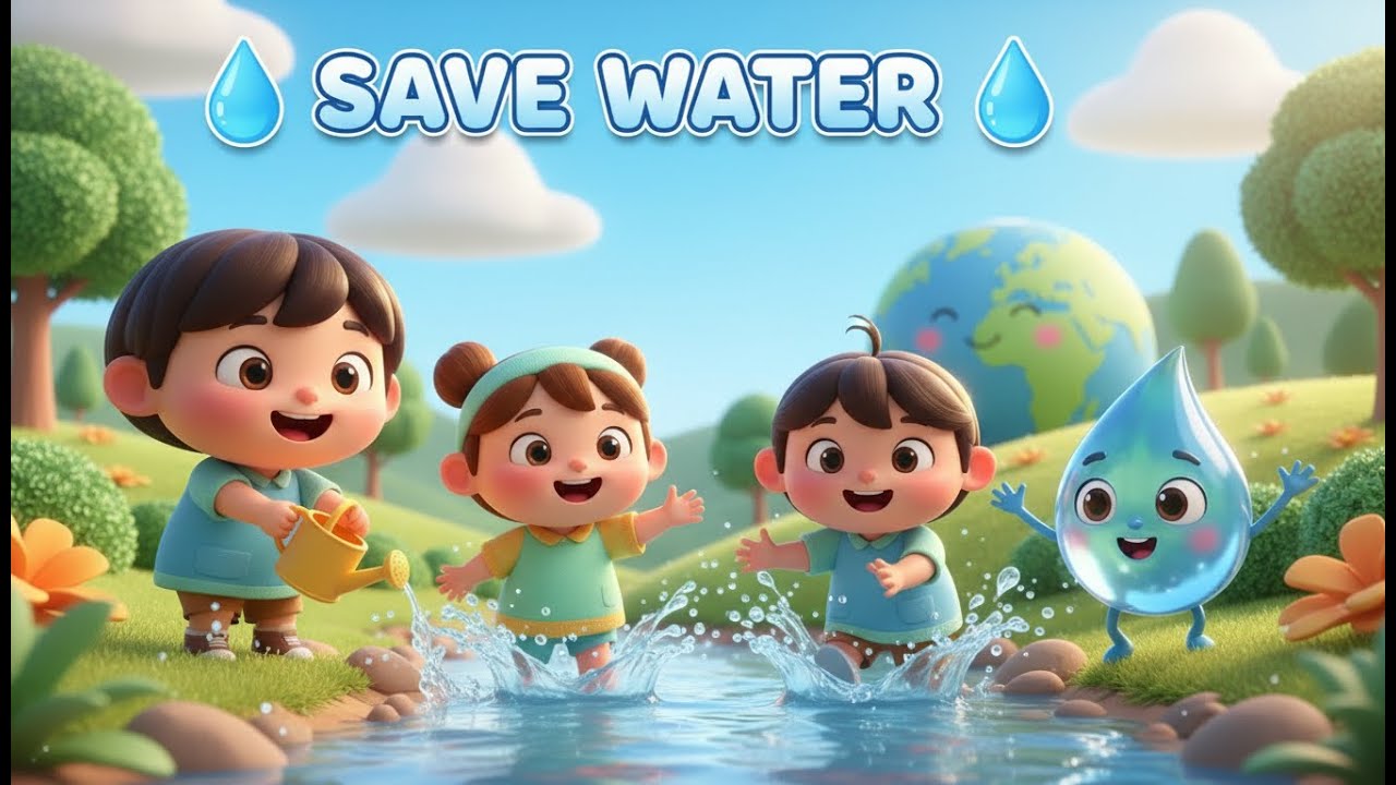Save Water Song for Kids | Water Rhyme | Learn to Save Water | Kids Educational Song | Water Splash