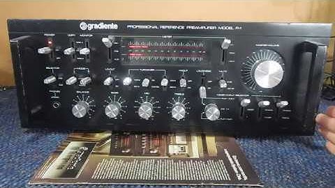 Gradiente P1 pré amplificador  system one  [ demonstração]