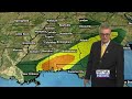 Heaviest of rain and some tornadoes stay just to the south of our area