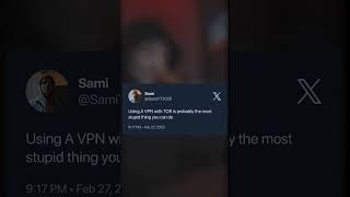 Using a VPN with TOR #privacy #darkweb #opsec