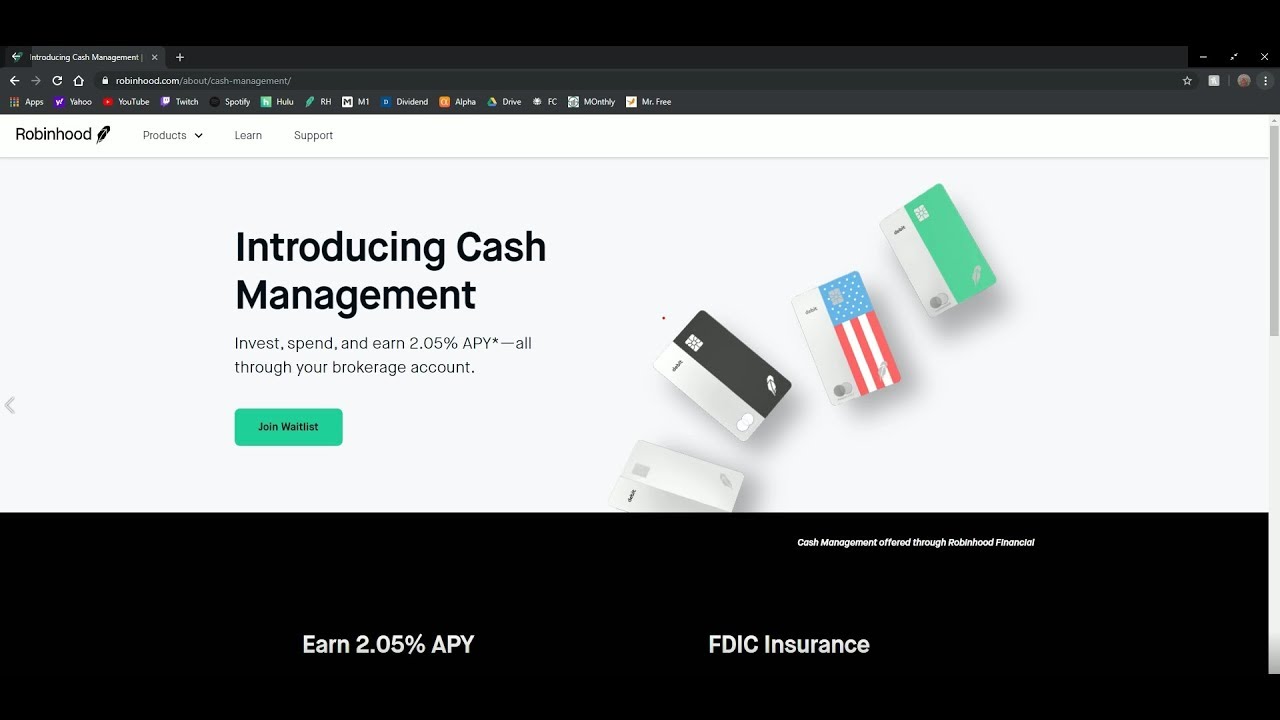 Is Robinhood a Bank Now? (2.05% Savings Account with Cash Management feature)