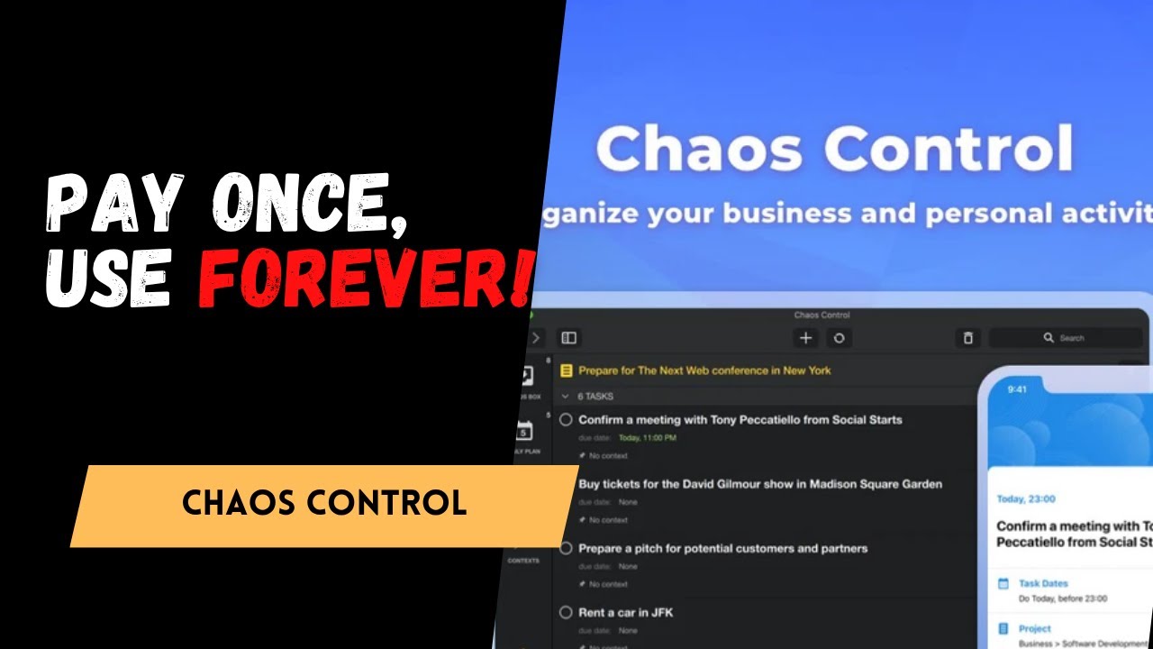 Chaos Control: Master Your Tasks & Projects with One Simple App ✅🧠 | AppSumo Deal