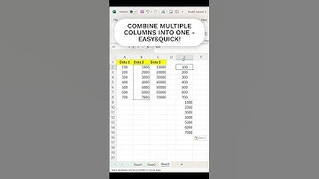 COMBINE MULTIPLE COLUMNS INTO ONE NO COPY PASTE NEEDED!