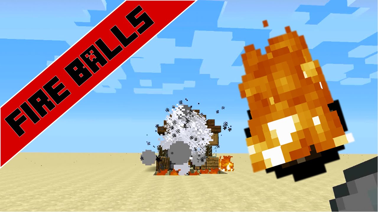 Throw A FireBall In Vanilla Minecraft! - YouTube