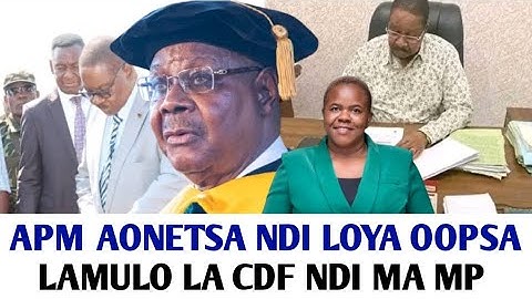 APM TSOPANO WALANDILA BILL YA CDF NDI MA MP KU OFFICE YAKE AONETSE UDOLO WAKE NGATI LAWYER WAMPHAVU 