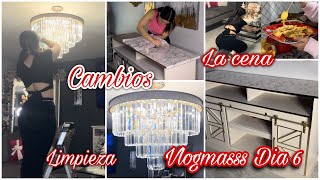 Vlogmas Dia 6 Nuevos cambios en mi casa  decoración Glamurosa la cena de hoy #vlogmas2023