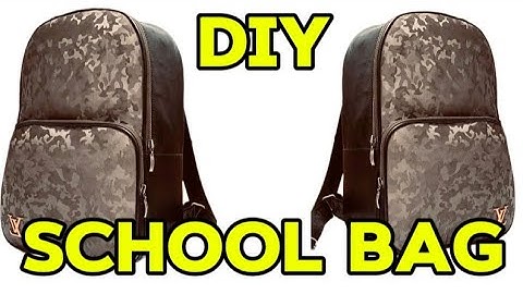 How to Make a School bag/ cutting and stitching #backpacks #diy #schoolbagmaking