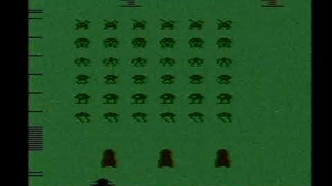 space invaders & berzerk gameplay on atari 2600