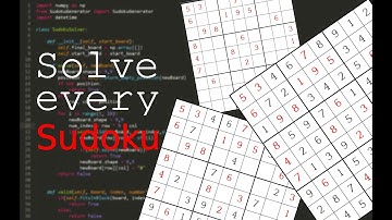 HOW to solve EVERY Sudoku with python...