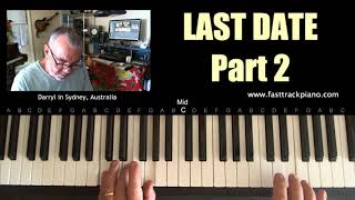 Last Date (Floyd Cramer) Part 2 - Piano lesson for beginners chords