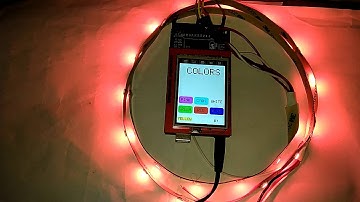 How to Use Neopixel LED Strip with Arduino and TFT LCD