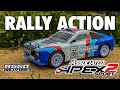 Rally action with team associateds apex2 a550 rally car