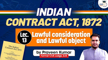 Lawful consideration and Lawful object | Indian Contract Act, 1872 | Target Judiciary