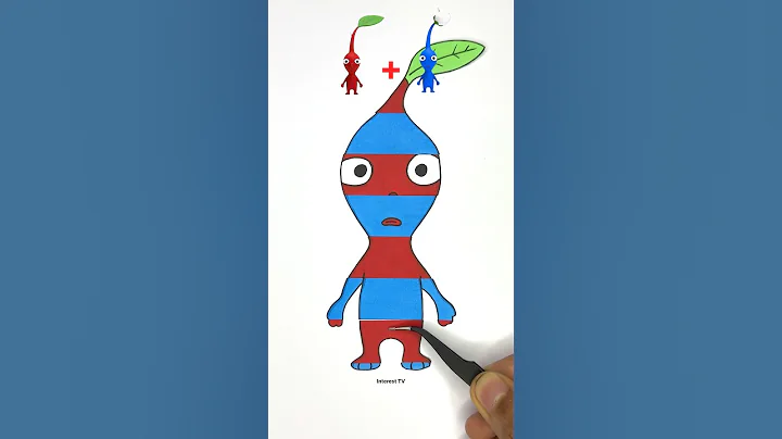 Pikmin Blue + Red Mixing New Style Art !! That Pikmin Type Beat #shortsvideo #pikmin