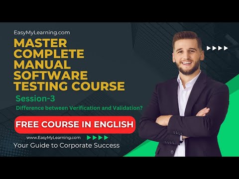 #3|Difference between Verification and Validation with Cake Example |#ManualTestingCourse |English