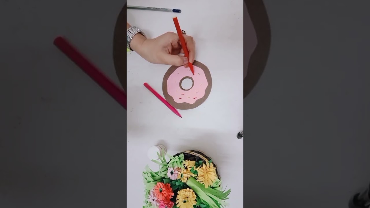 Easy Paper Donut Craft, 