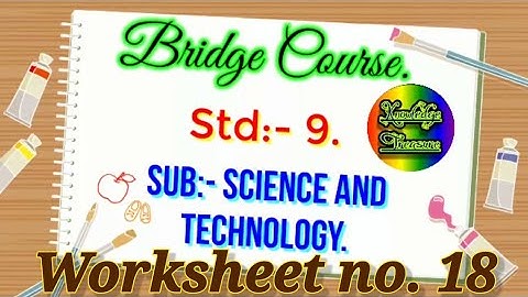 Bridge Course Class 9th Science Day 18 || Setu Abhyas || School Bridge Course