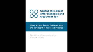 When to got to an Urgent Care vs. ER