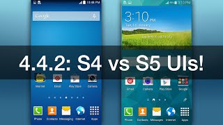Android 4.4.2: Galaxy S4 vs S5 UIs!