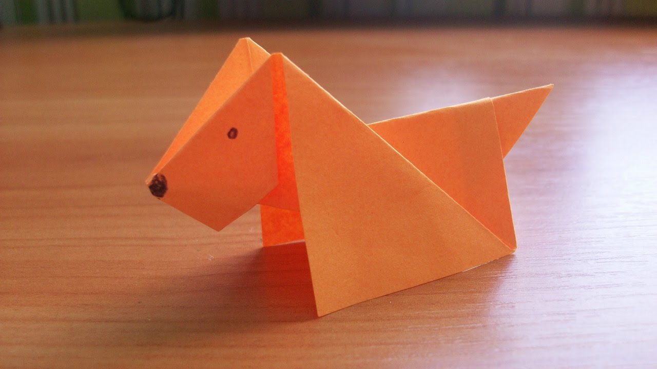 Diy How To Make An Easy Paper Dog Origami Tutorial For Kids And Beginners