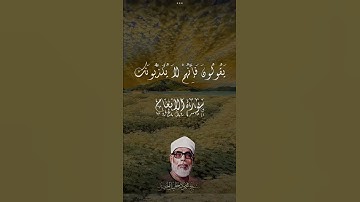 محمود خليل الحصري تلاوة خاشعة من سورة الانعام 