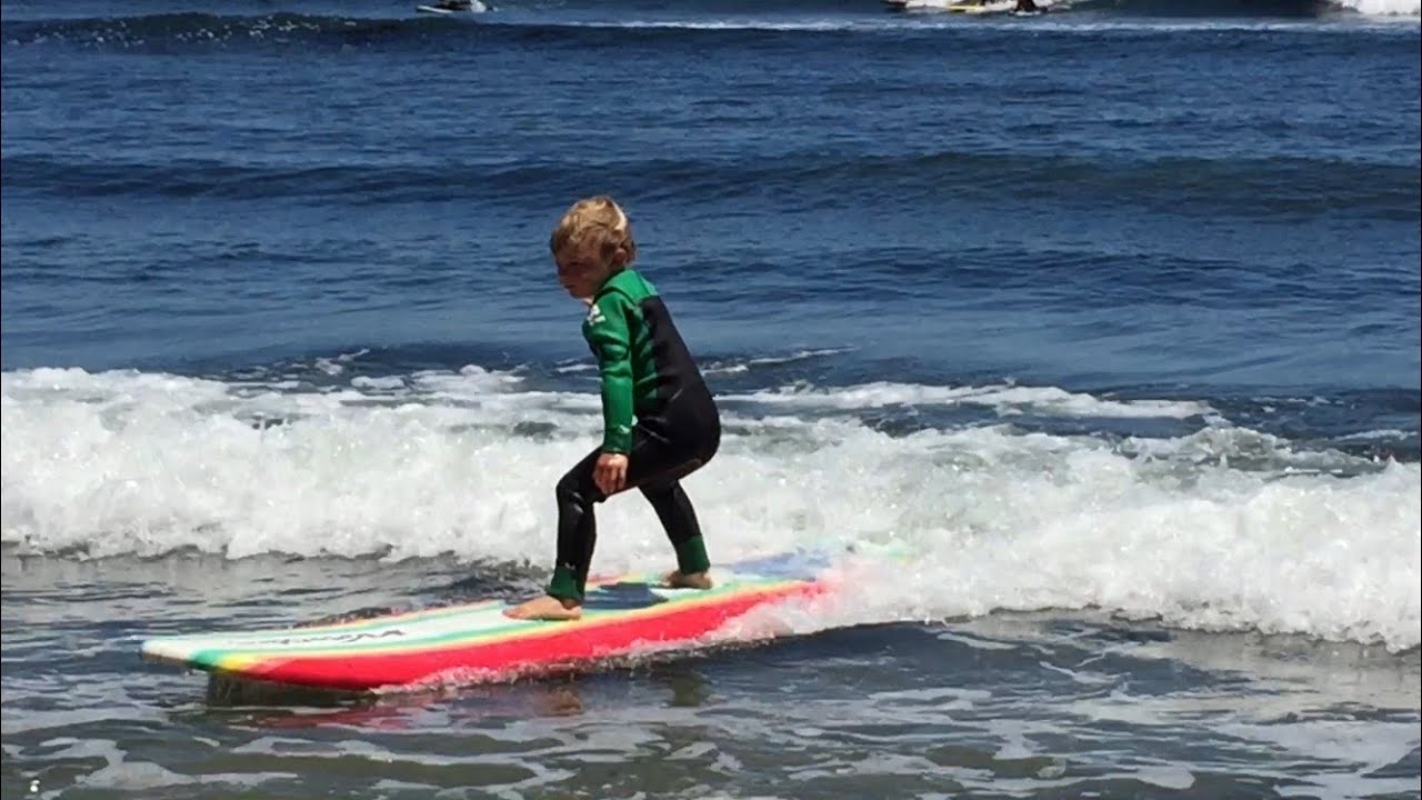 Sean's first surf session of the summer - YouTube