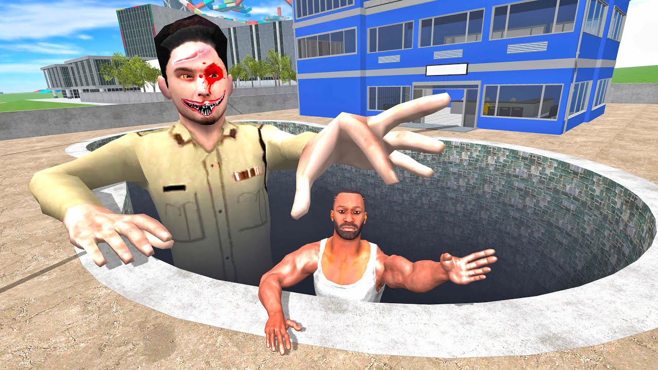 Deepest Pool in Police Station - INDIAN BIKES DRIVING 3D