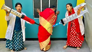Injection Comedy Video 2026😂Must Watch Family Doctor Funny Video_Try To Not Laugh Ep-358 By@cdmama2
