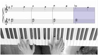 Theme From HARRY POTTER and The sorcerer’s stone easy piano notes / Harry Potter film müziği Piyano Resimi