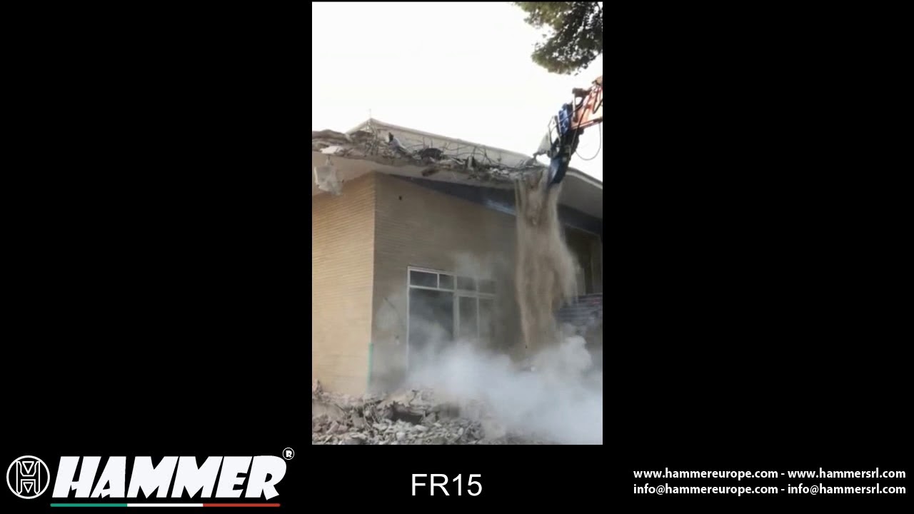 Hammer FR 15 Rotating crusher at work