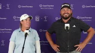 2025 Grant Thornton Invitational Andrew Novak And Lauren Coughlin Saturday Flash Interview