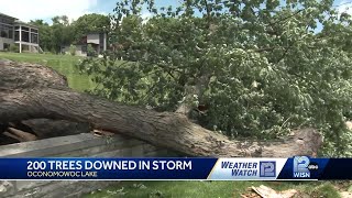 Storm whips through Oconomowoc Lake, hundreds of trees damaged