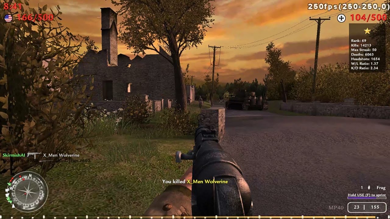 Call of Duty 2 (2005) - PC Gameplay (Bots Server)