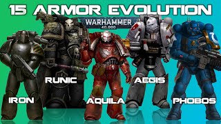 Evolution of Space Marine Power Armors - 15 Types of Armors (Warhammer 40K)