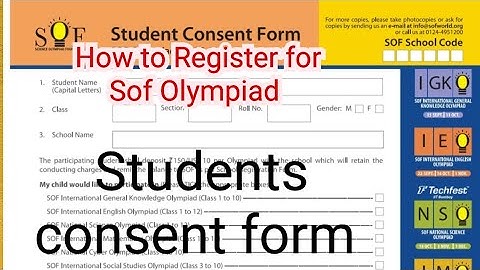How to register for Sof Olympiad/ How to fill form for sof Olympiad 2023-24