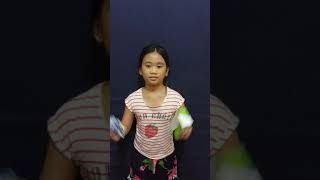 Theia performing Rhythmic pattern using different objects
