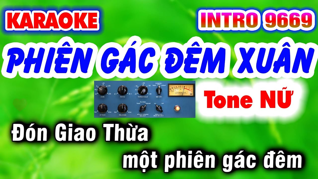 Karaoke Phiên Gác Đêm Xuân | Tone Nữ 2023 | Karaoke Nhạc Sống 9669 KLA Rumba Bolero